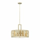 GEMMA 3LT lampa wisząca Silver Leaf Elstead Lighting